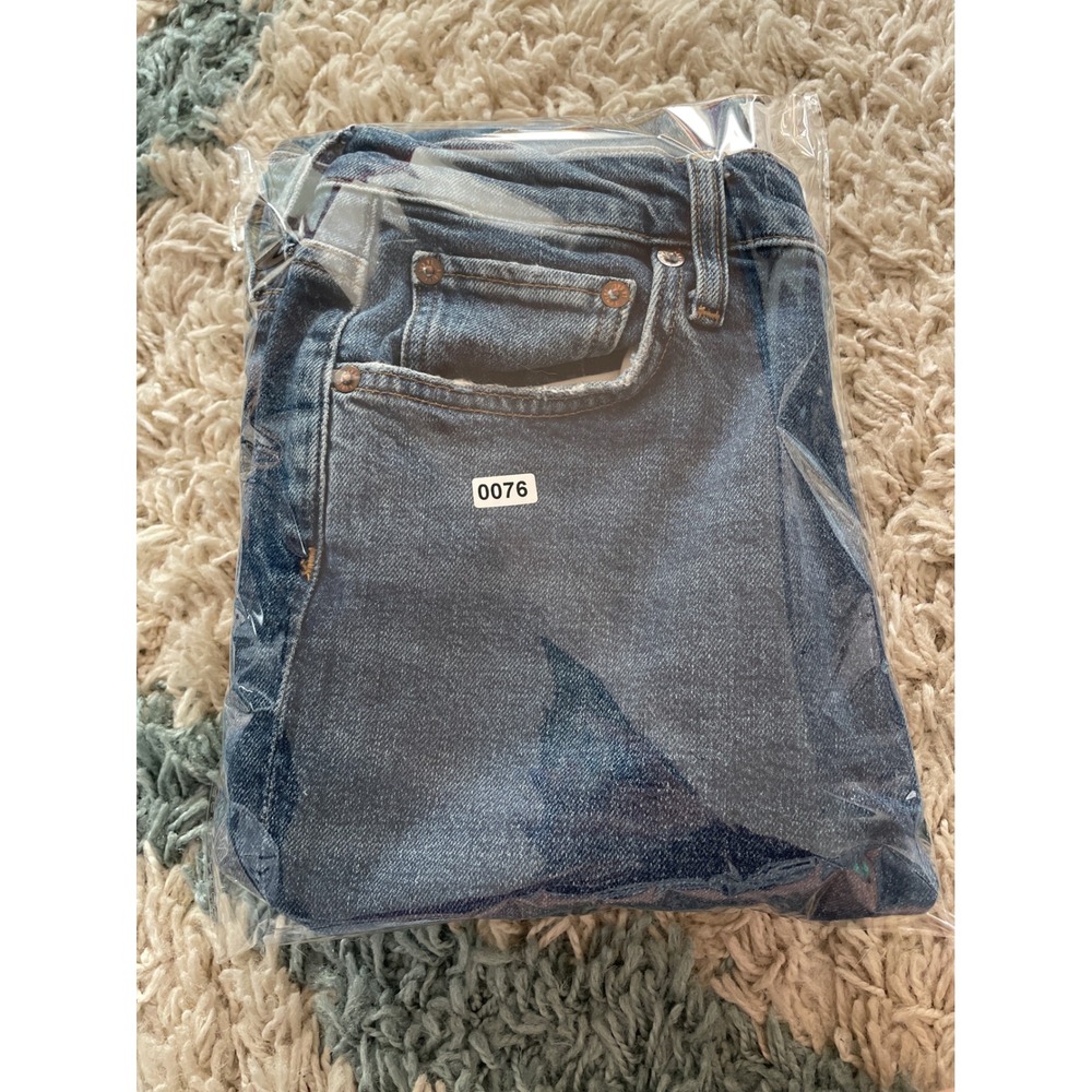 AGOLDE Merrel Jeans Women Size 28 High Rise Straight Leg Organic Cotton - Picture 6 of 6